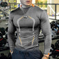 Summer Outdoor Long Sleeve T-Shirt Men 2024 New Quick Dry Breathable Air Conditioning Outdoor Sun Protection Running Outer Wear