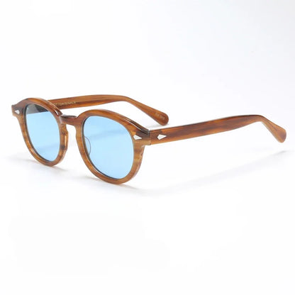 Johnny Depp Polarized Sunglasses Men Sun Glasses Woman Luxury Brand Vintage Acetate Frame Goggles