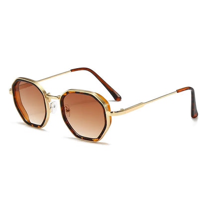 1 Pair Unisex Round Metal Fashionable Sunglasses Vintage Irregular punk Man Sun Glasses Classic UV400 Male Female Eyeglasses