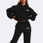High Quality Women Monochrome Hooded Hoodie Set Casual Two-Piece Set New Fashion Hot sweatpants tracksuit