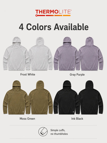 Thermolite® All Season Thermal Hoodie Unisex Lightweight Quick Dry Pullover Sweatshirt Breathable Winter Mid Layer Activewear