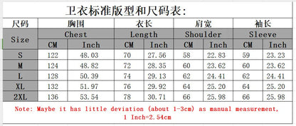 Autumn and Winter New Trendy Men's and Women's High Street Japanese Casual Sports Letter Hooded Sweatshirt and Pants Set