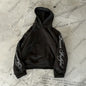 Subculture Fashion Y2K Hooded sweatshirt Harajuku Letter Print Gothic Oversized Pullover Punk Streetwear Goth Hoodie sweatshirt
