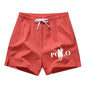 Summer Ice Silk Quick Drying Beach Shorts for Men's Slim Fit Running, Swimming, Fitness, Breathable Shorts