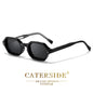 CATERSIDE Polygon Sunglasses Fashion Men Small Frame Gradient Lens Sun Glasses for Summer Beach Party Ideal Choice for Gifts