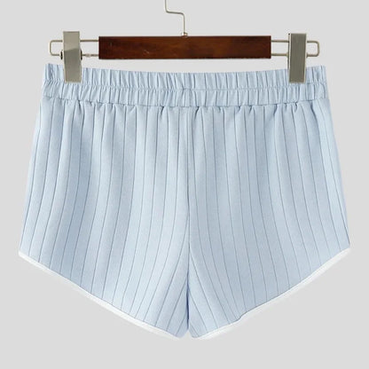 Ribbed Athletic Shorts High Waist Contrast Trim Bodybuilding Gym Shorts Summer Quick Dry Workout Short Pants Fitness Short