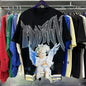 Unisex Couple Street Style Angel Print Summer Top Round Neck Short Sleeve T-Shirt