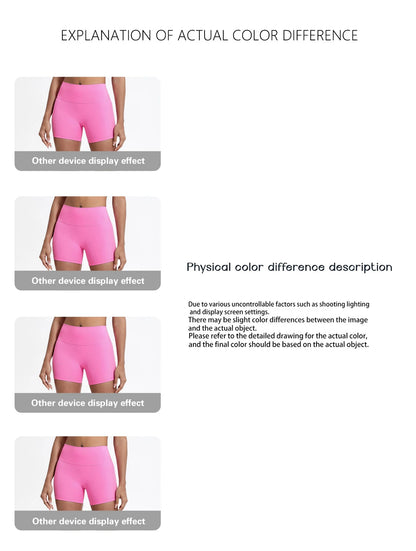 Hearuisavy Women's Sports Shorts Summer Running Fitness Shorts Gym High Waisted Yoga Pands Breathable Quick Dry Workout Leggings
