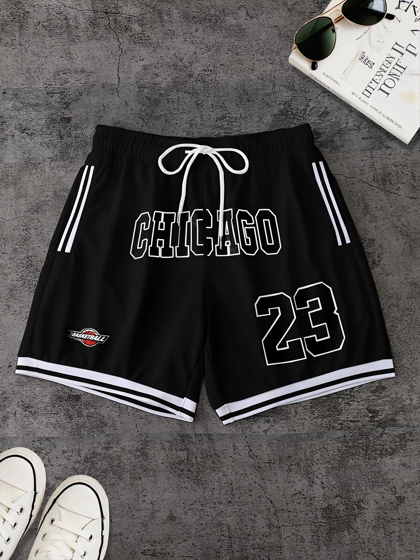 The summer new pattern 3D letter printed men's shorts are casual, fashionable, soft, comfortable and lightweight