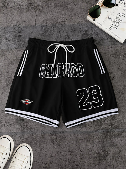 The summer new pattern 3D letter printed men's shorts are casual, fashionable, soft, comfortable and lightweight