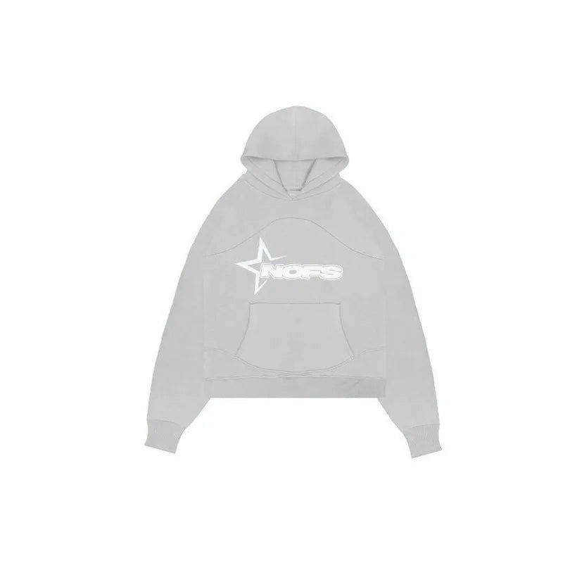 Harajuku Hoodies Men Y2k Hip Hop letter Graphic Print Hooded Sweatshirt Punk Rock Oversized Pullovers Baggy Sweatpants Suits