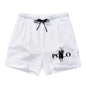 Summer Ice Silk Quick Drying Beach Shorts for Men's Slim Fit Running, Swimming, Fitness, Breathable Shorts