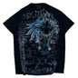 Southpole Y2K Vintage Cotton Graphic Tee Distressed Oversized Unisex T-Shirt with Gothic Print Streetwear Retro Soft Shirt Man