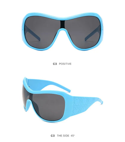 one piece sunglasses for women men vintage square shield gradient hip hop sun glasses female sexy driving shades