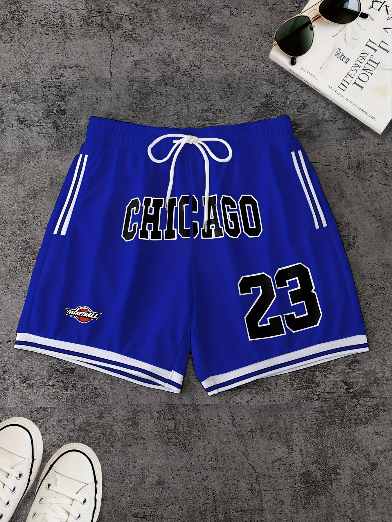 The summer new pattern 3D letter printed men's shorts are casual, fashionable, soft, comfortable and lightweight