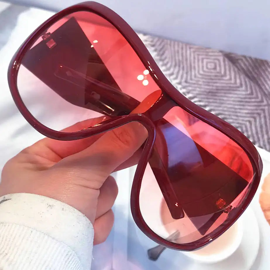 one piece sunglasses for women men vintage square shield gradient hip hop sun glasses female sexy driving shades