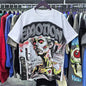 Unisex Couple Street Style Angel Print Summer Top Round Neck Short Sleeve T-Shirt