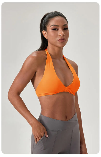 high-intensity sports bra for women's running, shockproof and high elasticity yoga vest, outdoor fitness sports bra