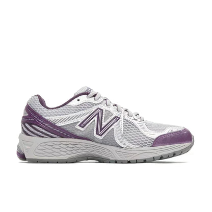New Balance 860 v2 Y2K Unisex Low-Top Running Shoes – Silver/Purple, Retro Millennium Mesh, Comfortable & Breathable ML860PP2