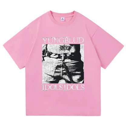 Yungblud Idols World Tour T Shirt New Fashion Men/Women Hip Hop Aesthetic Wings T-shirt High Quality Cool Cotton Tees Shirts
