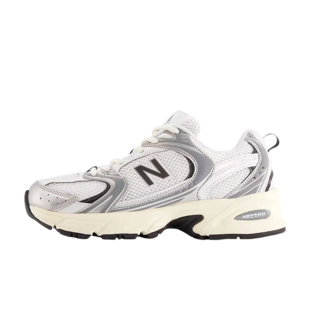 New Balance NB530 Comfortable, Lightweight, Durable Fabric Low-Top Training Running Shoes for Men and Women, Silver, U530ESA