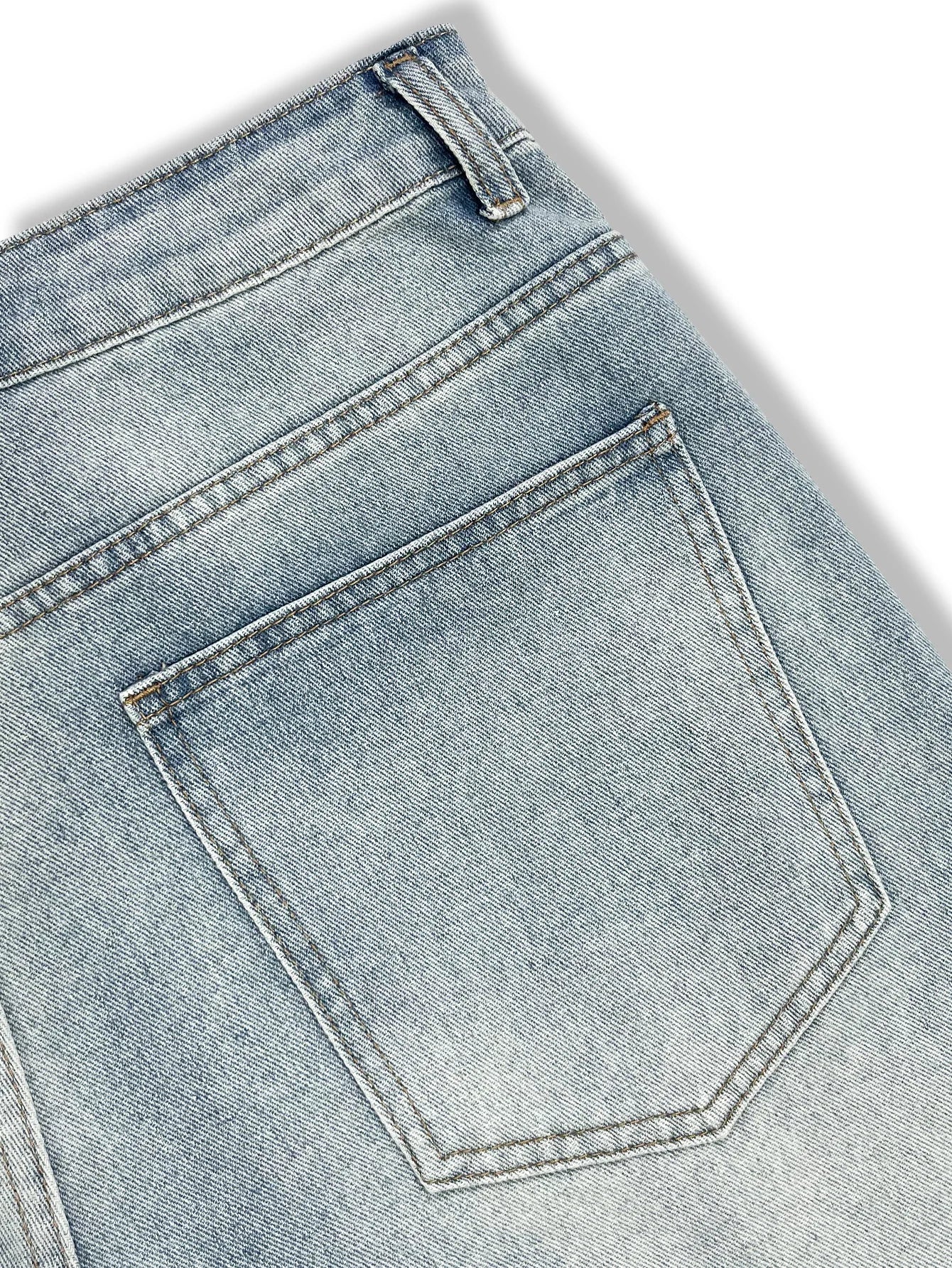 Men's Jeans, Loose Casual, Simple Cut Denim Shorts, Fashion Trendy Denim Straight Pants, Y2K Men's Clothing