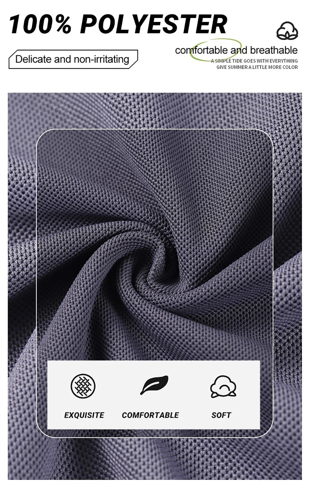 Soft Breathable Pocket Short Sleeve For Man Summer Loose Solid Polo Shirt New Fashion Daily Streetwear Sport Basic T-Shirt