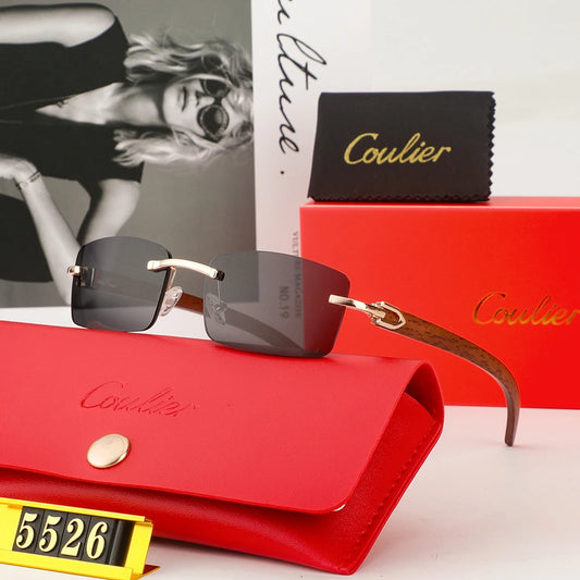 Frameless Fashion Sunglasses for Unisex Vacation Casual Driving Sun Shades Classic Outdoor Vacation Riding Sun Glasses