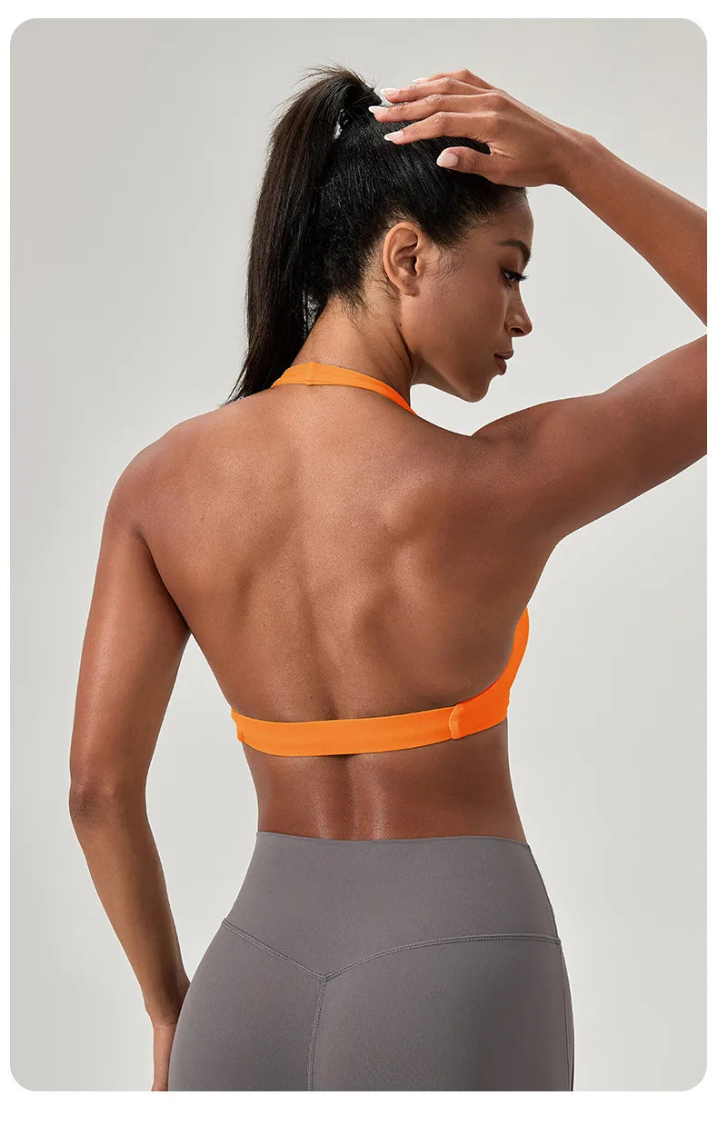 high-intensity sports bra for women's running, shockproof and high elasticity yoga vest, outdoor fitness sports bra