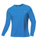 Summer Ice Silk Long Sleeve T-Shirt Men New Quick Dry Breathable Air Conditioning Outdoor Sun Protection Running Outer Wear