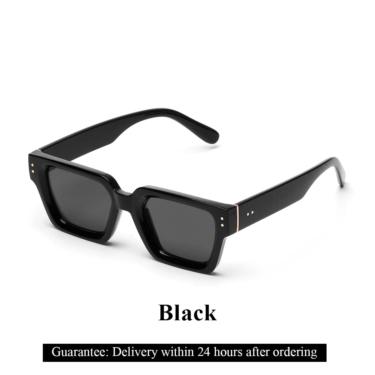 Profashions X Ruiao Luxury Premium Shades Designer Black Brand Sunglasses Men's Square