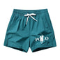 Summer Ice Silk Quick Drying Beach Shorts for Men's Slim Fit Running, Swimming, Fitness, Breathable Shorts
