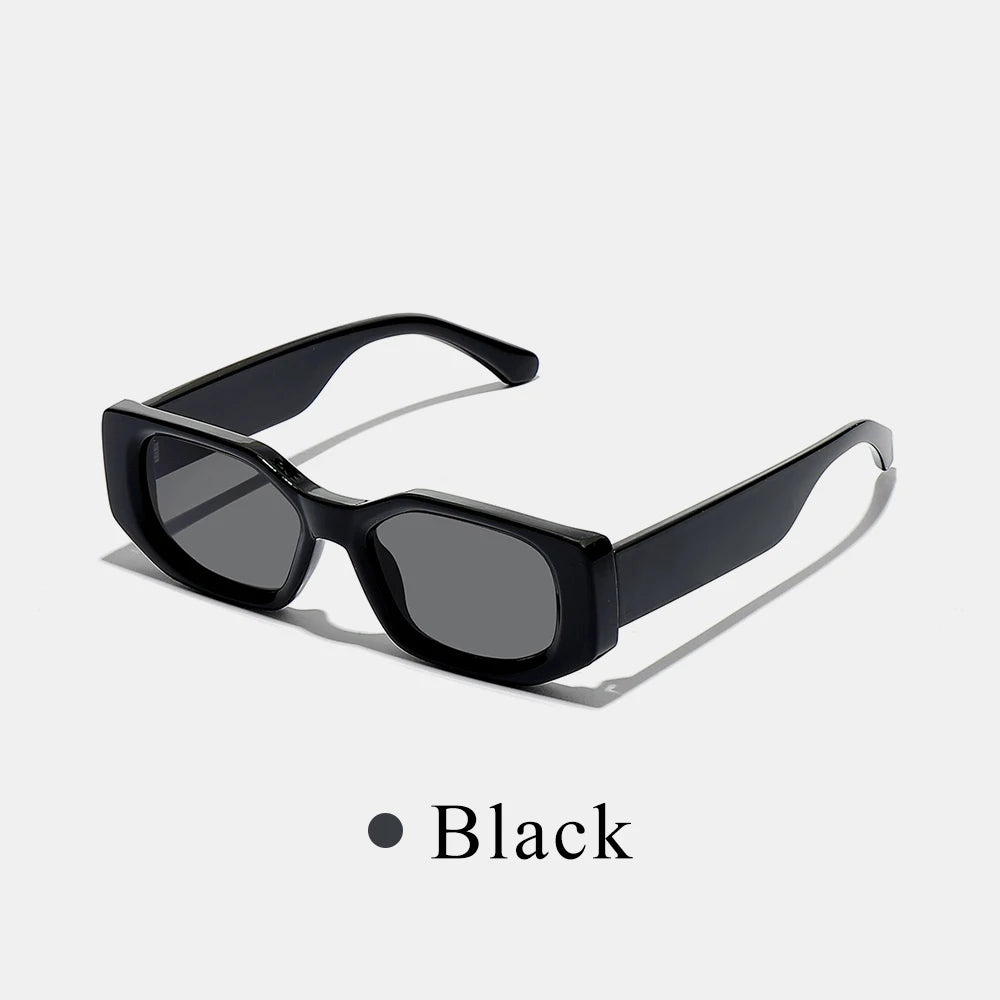 Ruiao new black classic retro designer branded concave irregular thick frame men women fashion sunglasses