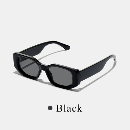 Ruiao new black classic retro designer branded concave irregular thick frame men women fashion sunglasses