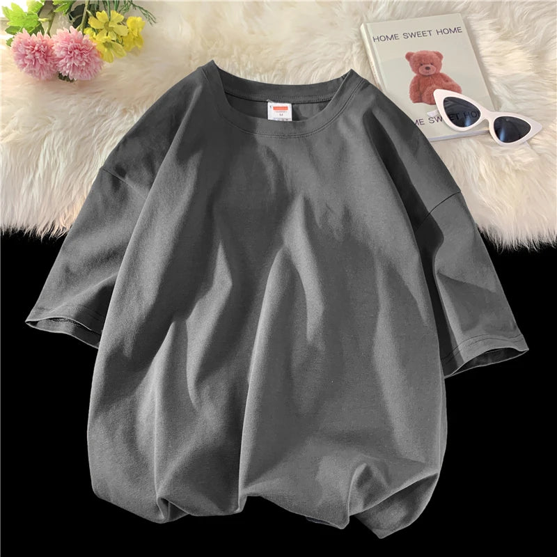 Men's T Shirt Casual Loose Cotton Short Sleeve T-Shirt Men Top Tee shirt Men