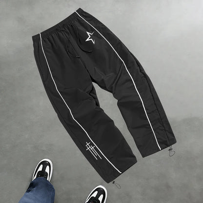 Men's Star Print Casual Sports Trouser Spring And Summer Fitness Training Trousers Suitable For Everyday Commute Trendy Outfits