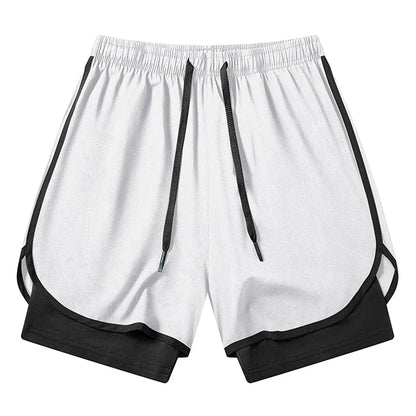 Women's Gym Workout Running 2 in 1 Shorts Summer Athletic Quick Dry Dual-Layered Shorts with Phone Pocket Towel Loop Activewear