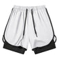 Women's Gym Workout Running 2 in 1 Shorts Summer Athletic Quick Dry Dual-Layered Shorts with Phone Pocket Towel Loop Activewear