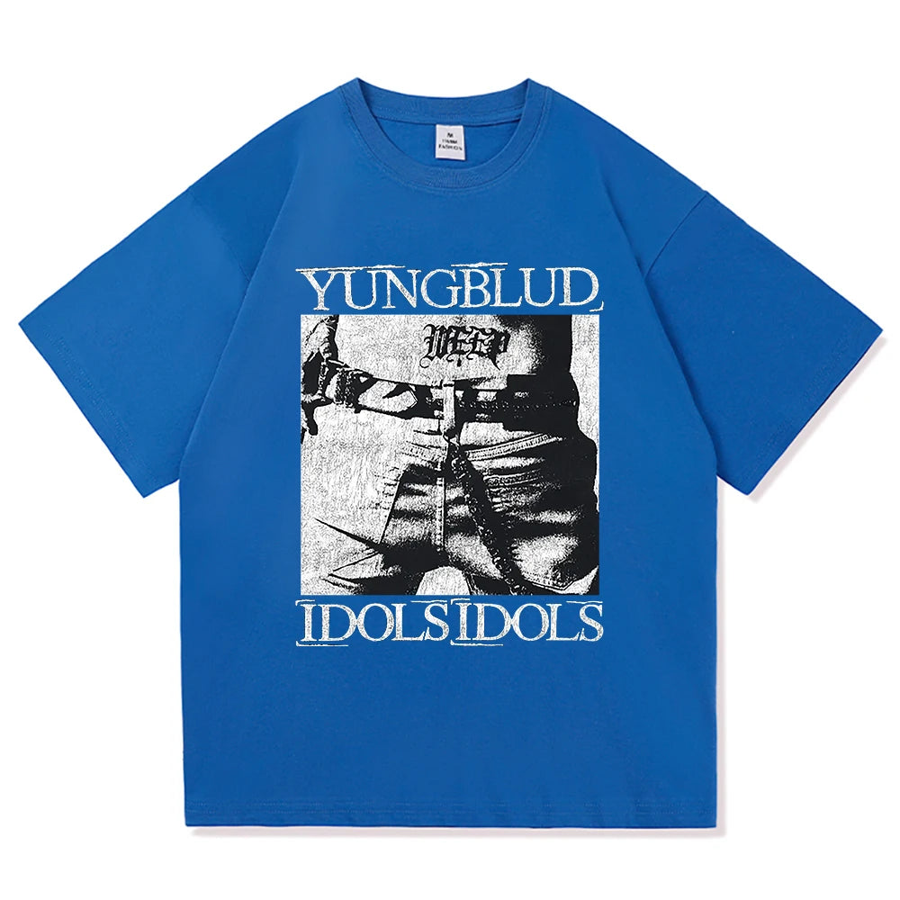 Yungblud Idols World Tour T Shirt New Fashion Men/Women Hip Hop Aesthetic Wings T-shirt High Quality Cool Cotton Tees Shirts