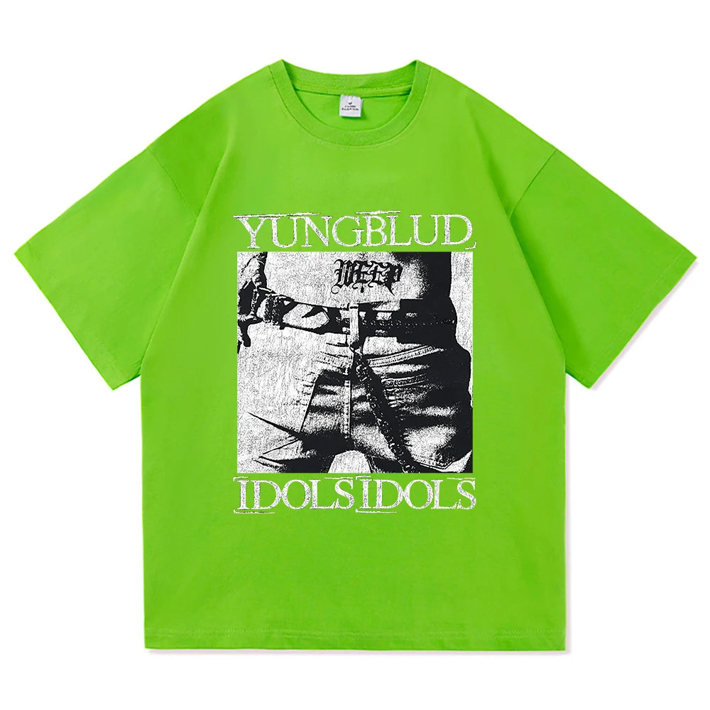 Yungblud Idols World Tour T Shirt New Fashion Men/Women Hip Hop Aesthetic Wings T-shirt High Quality Cool Cotton Tees Shirts