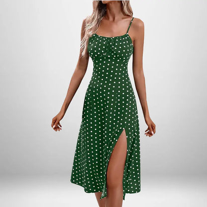 Women Elegant Floral Beach Vacation Streetwear Sexy Low Cut Beach Party Slim Slit Dress Chic Bodycon Lady Sleeveless Vestidos