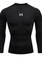 Men's Tight Fitting Long Sleeved Shirt, Quick Drying Muscle Fitting Sports Top, for Exercise Training, Fitness Running, Fit
