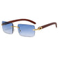 Frameless Fashion Sunglasses for Unisex Vacation Casual Driving Sun Shades Classic Outdoor Vacation Riding Sun Glasses