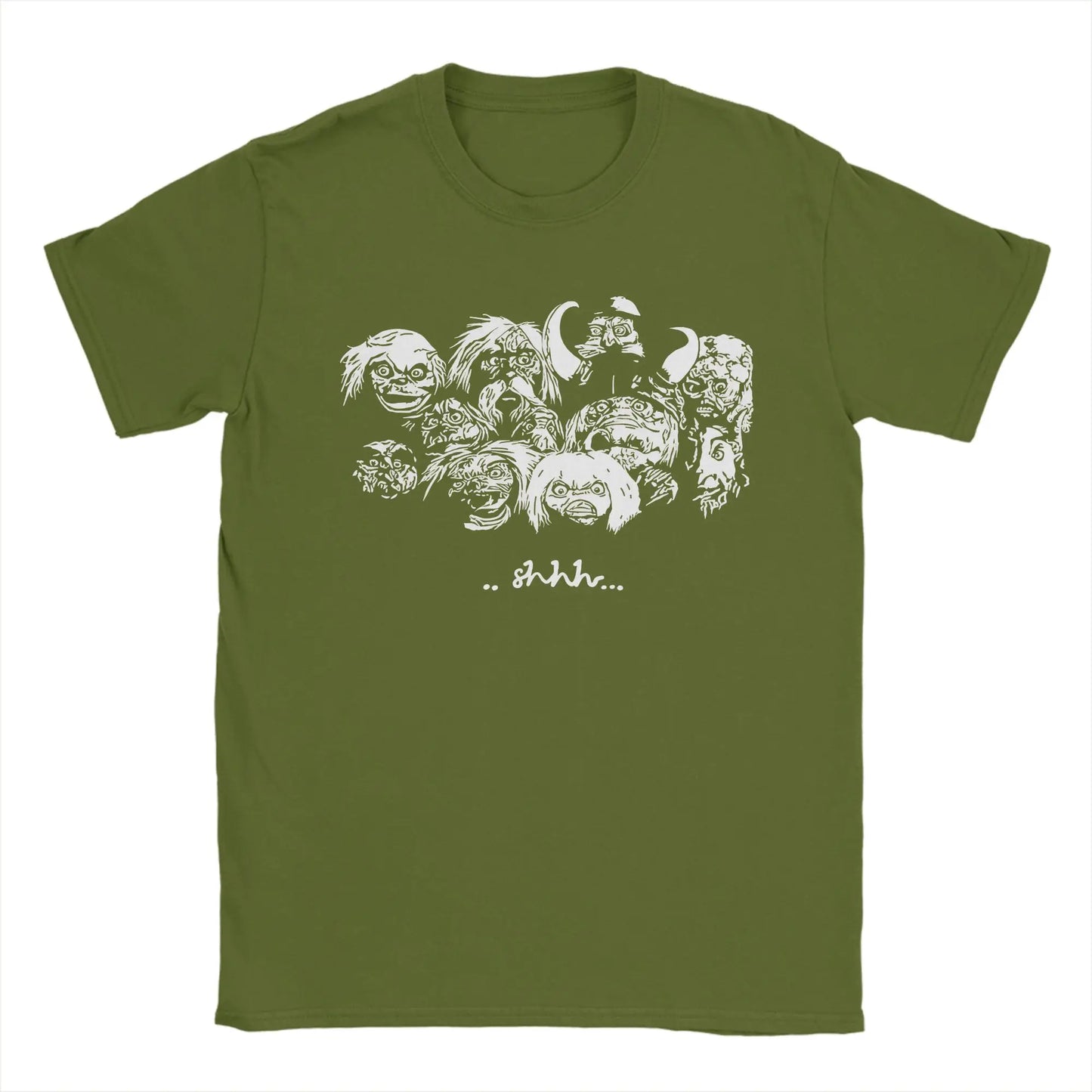 Profashion x Labyrinth Goblins T-Shirt for Men  Vintage 100% Cotton Tee Shirt Round Neck Short Sleeve T Shirt Gift Idea Tops