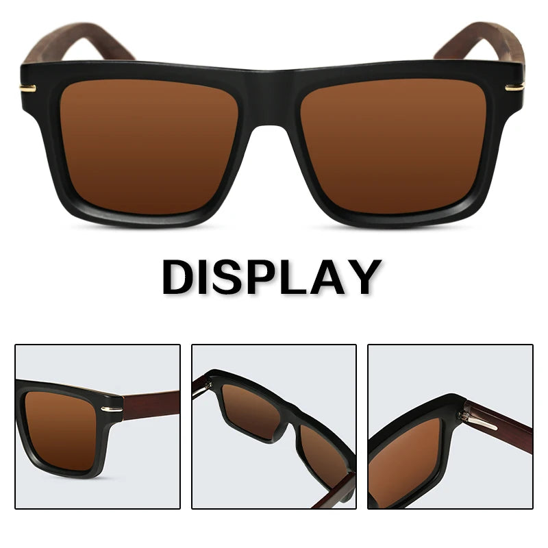 Oi Wood Sun Glasses Man Natural Wooden Sunglasses Women Eyeglasses Polarized Glasses UV Protection Eyewear