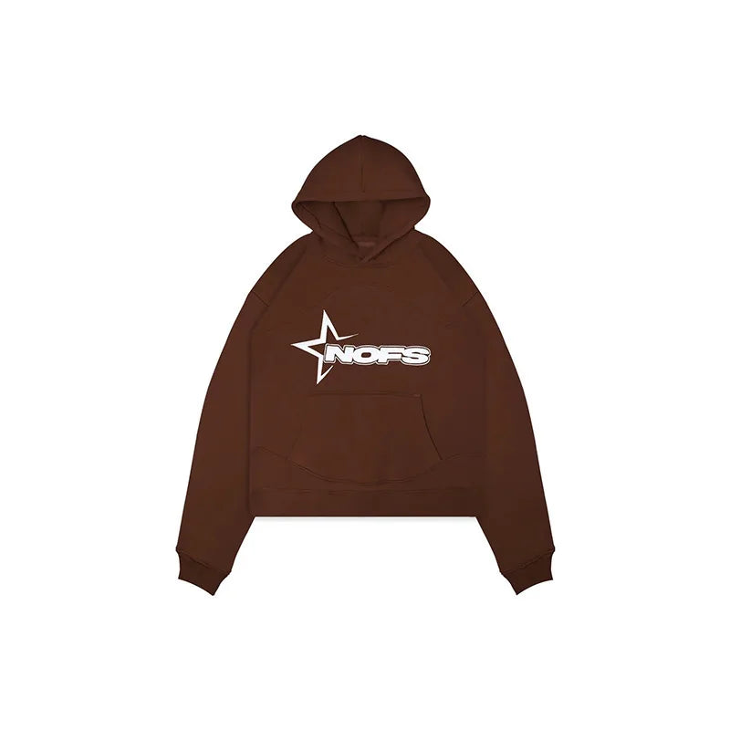 Harajuku Hoodies Men Y2k Hip Hop letter Graphic Print Hooded Sweatshirt Punk Rock Oversized Pullovers Baggy Sweatpants Suits