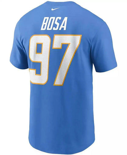 Nike Men's Customizable Running Tee Powder Blue Sizes XS-XXXL LA Chargers Sportswear for Running Enthusiasts