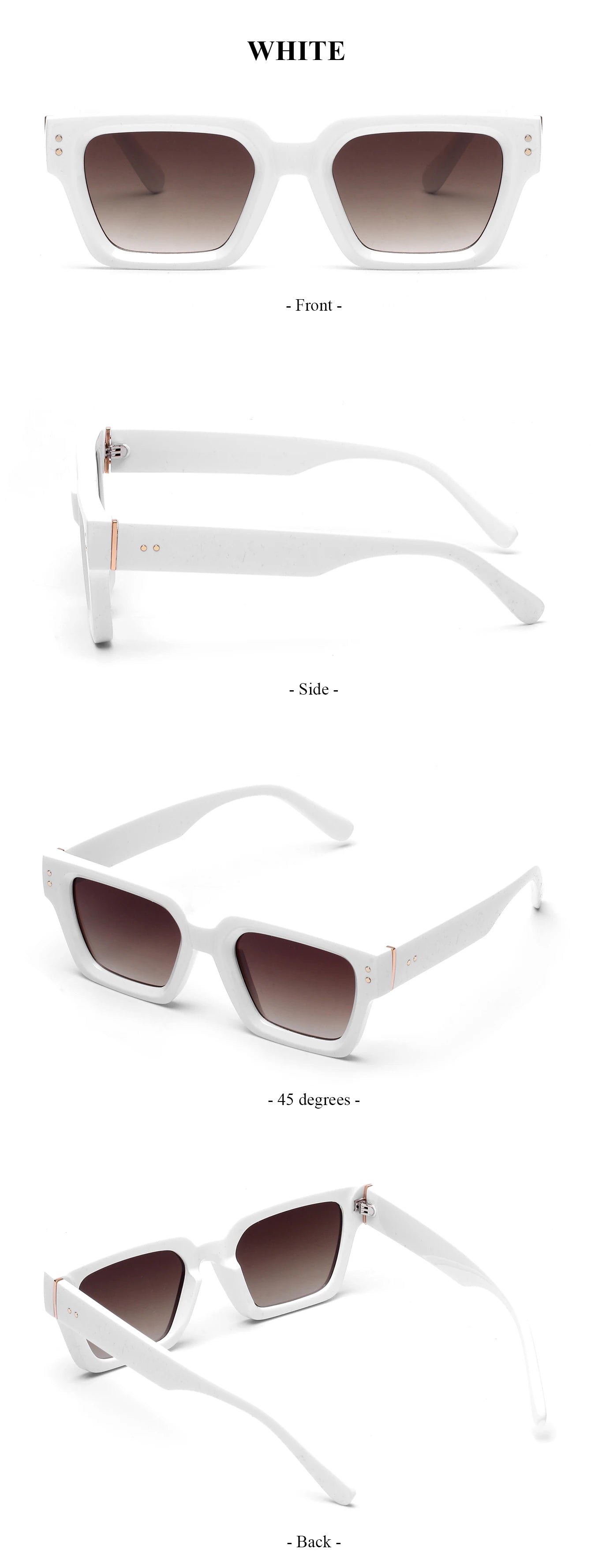 Profashions X Ruiao Luxury Premium Shades Designer Black Brand Sunglasses Men's Square
