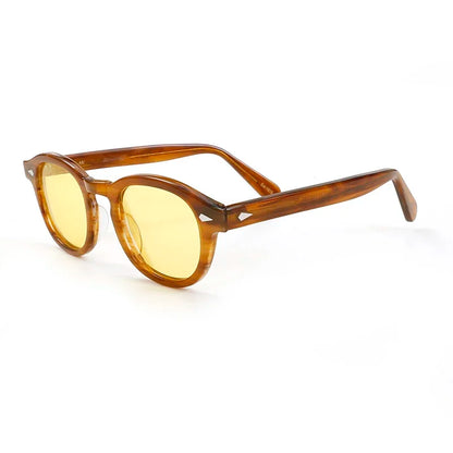Johnny Depp Polarized Sunglasses Men Sun Glasses Woman Luxury Brand Vintage Acetate Frame Goggles
