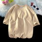Men's T Shirt Casual Loose Cotton Short Sleeve T-Shirt Men Top Tee shirt Men